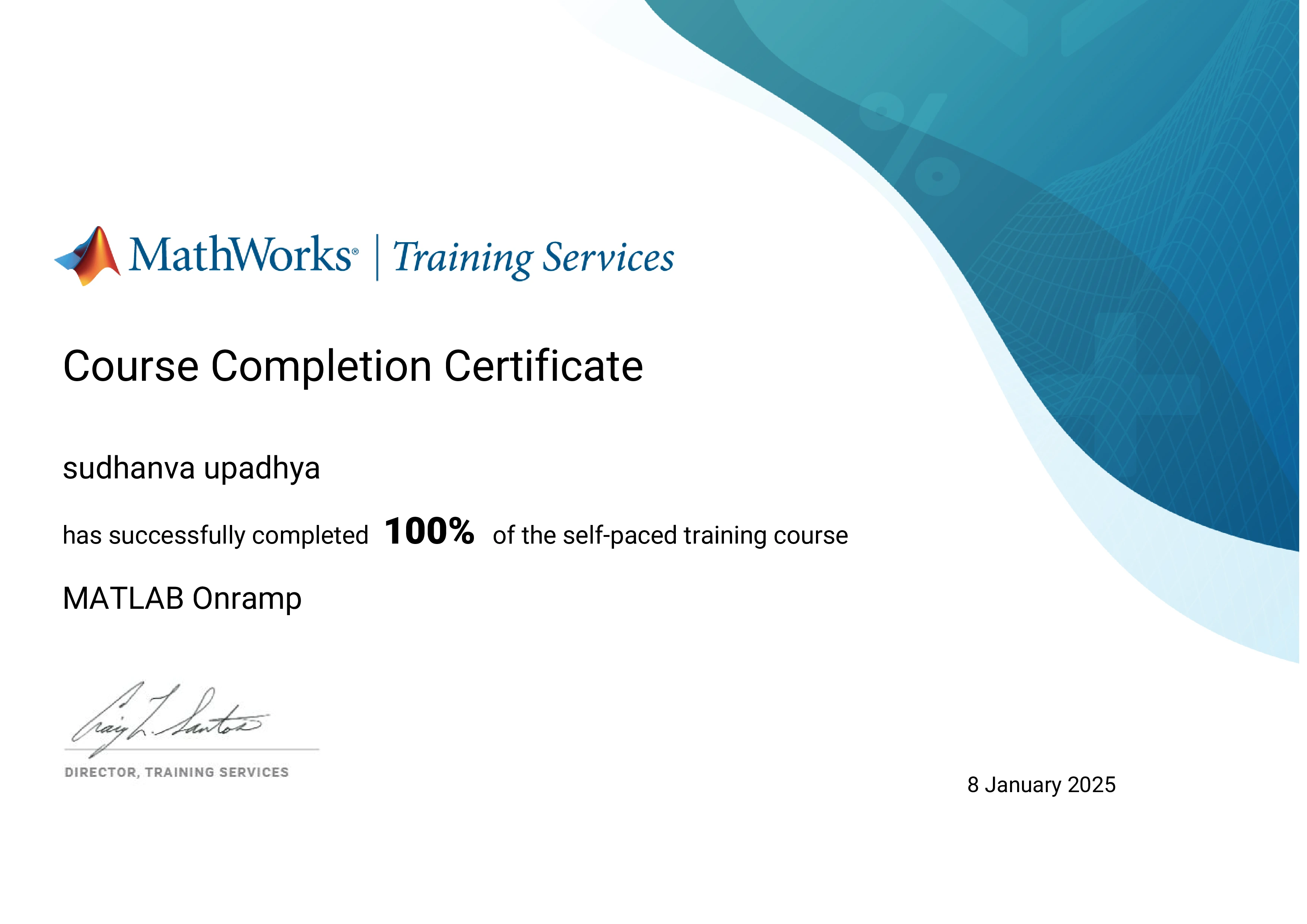 Certificate title